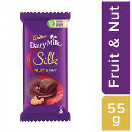 Cadbury Dairy Milk Silk Fruit & Nut Chocolate Bar, 55 g