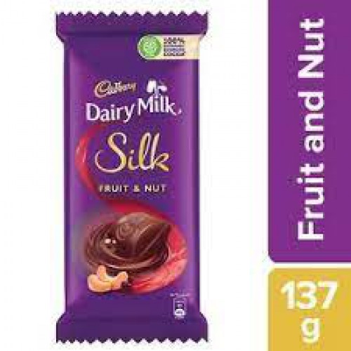 Cadbury Dairy Milk Silk Fruit & Nut Chocolate Bar, 137 g