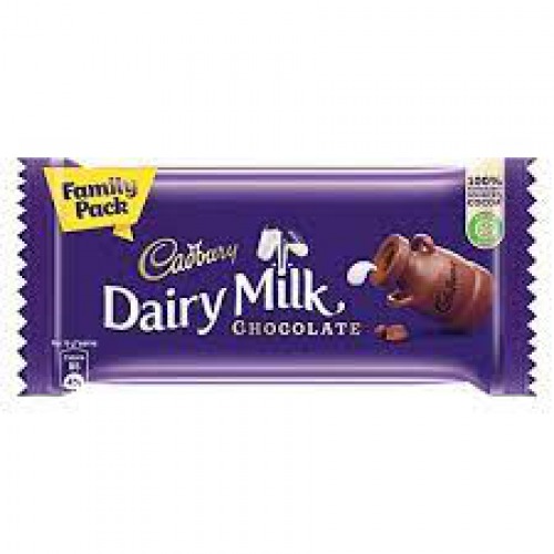 Cadbury Dairy Milk Family Pack - Chocolate Bar, 130 g