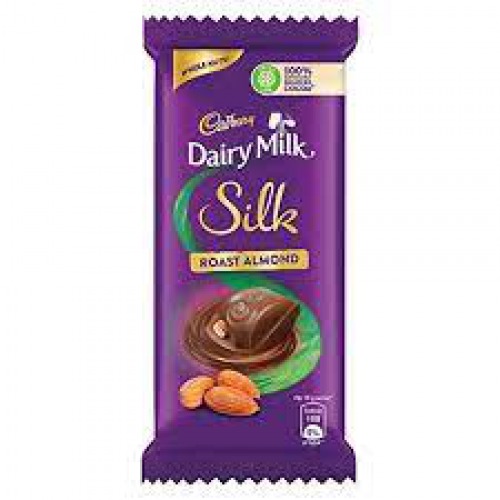 Cadbury Dairy Milk Silk Chocolate Bar - Roast Almond, 58 g