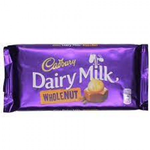 Cadbury Dairy Milk - Wholenut Bar, Rich Flavour, Superior Taste, 200 g