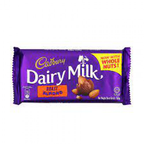 Cadbury Dairy Milk Roast Almond Chocolate - Imported, 165 g