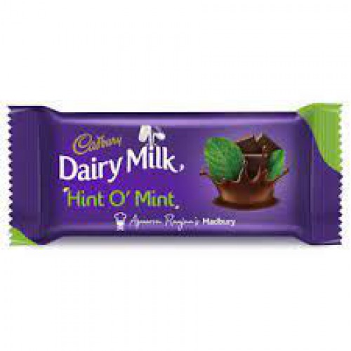 Cadbury Dairy Milk Chocolate Bar - Hint O' Mint, 36 g