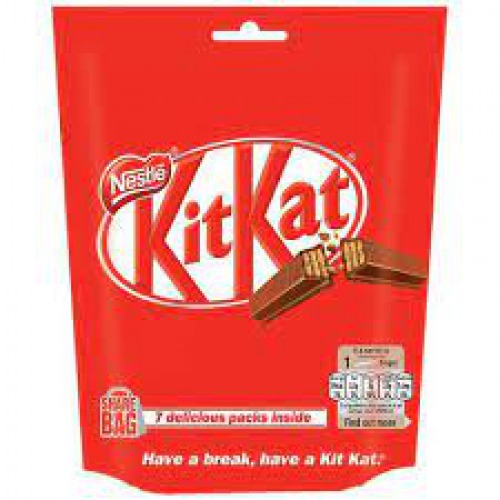 Nestle KitKat Share Bag - 2 Fingers Pack, Shareable Snack, 126 g (7 Units x 18 g Each)