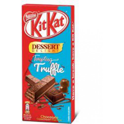 Nestle Kitkat Dessert Delight Tempting Truffle Wafer Coated With Milk Chocolate Tablets, 50 g