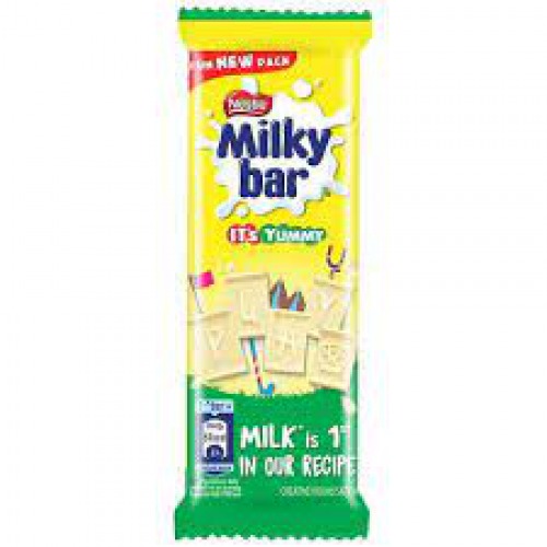 Nestle White Chocolate Bar - Luscious & Creamy Snack, 11 g Carton