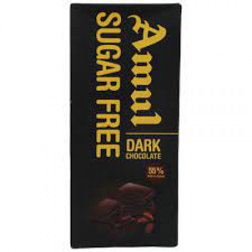 Amul Sugar Free Dark Chocolate - 55% Rich In Cocoa, 150 g