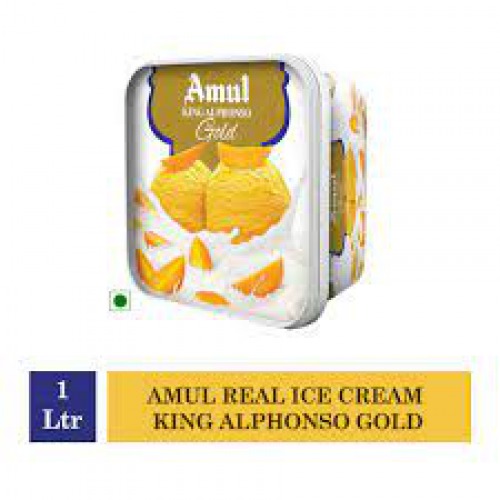 Amul Gold Ice Cream - King Alphonso, 1 L Tub