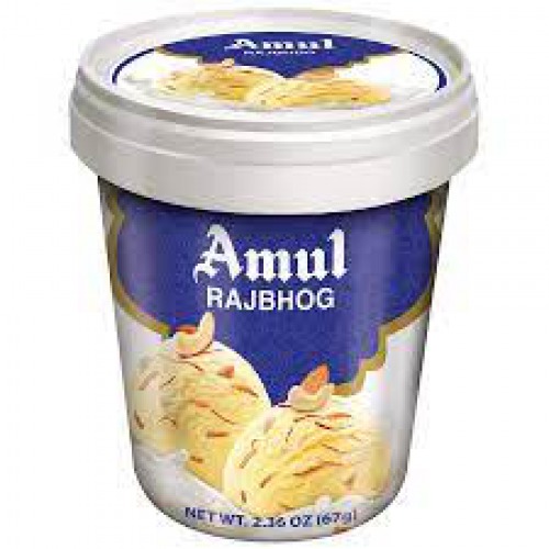 Amul Rajbhog Ice Cream, 125 ml Plastic IML Cup