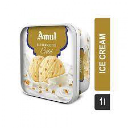 Amul Gold Ice Cream - Butterscotch, 1 L Tub