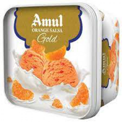 Amul Gold Ice Cream - Orange Salsa, 1 L Tub