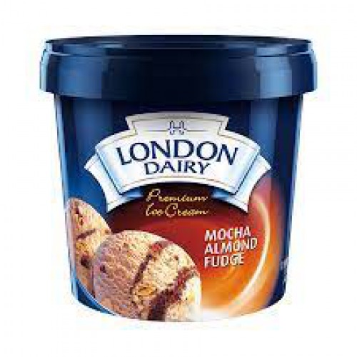 London Dairy Ice Cream - Mocha Almond Fudge, Family Pack, 1 L Tub