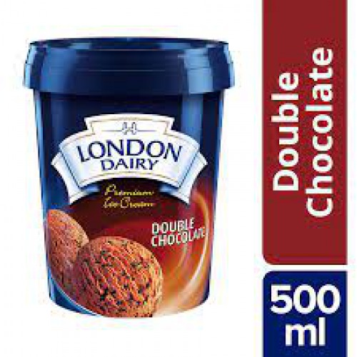 London Dairy Ice Cream - Double Chocolate, 500 ml Tub