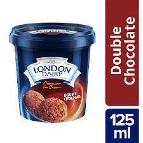 London Dairy Ice Cream - Double Chocolate, 125 ml Cup