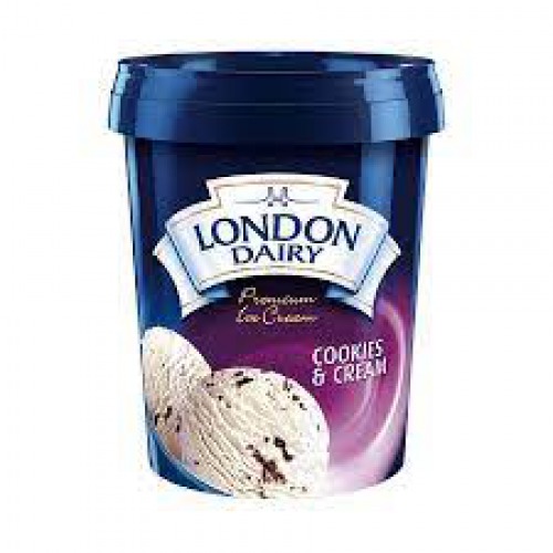 London Dairy Ice Cream - Cookies & Cream, 500 ml Tub