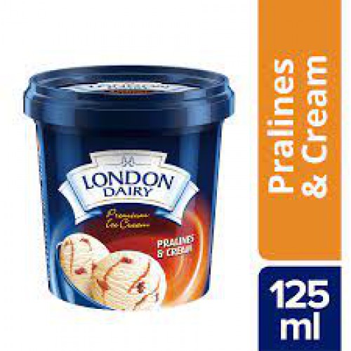 London Dairy Ice Cream - Praline And Cream, 125 ml