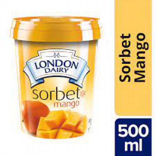 London Dairy Ice Cream - Mango Sorbet, 500 ml Tub