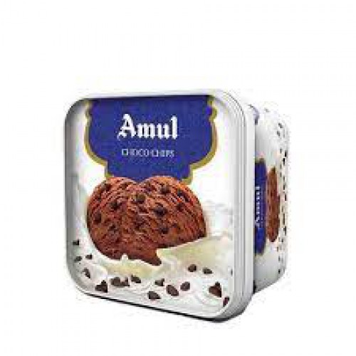 Amul Real Ice Cream - Choco Chips, 1 L Tub