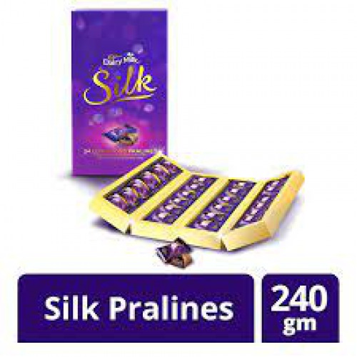 Cadbury Dairy Milk Silk Chocolate Pralines Collection - Classic & Dark, Rich Taste, Delicious, 264 g (Pack of 24)  300gm