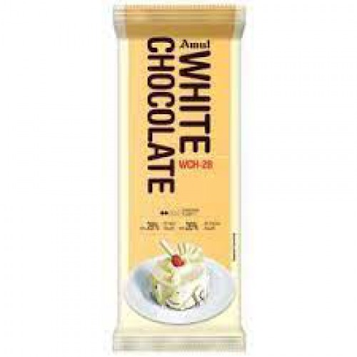 Amul White Chocolate Slab - Wch-28, 500 g