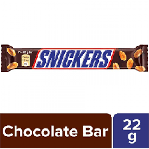 Snickers Chocolate Bar - Peanut, 22 g Pouch
