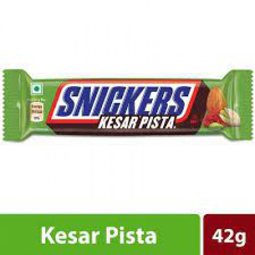 Snickers Kesar Pista Chocolate Bar - Premium Quality, 42 g
