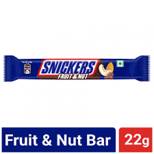 Snickers Chocolate Bar - Fruit & Nut Flavour, 22 g