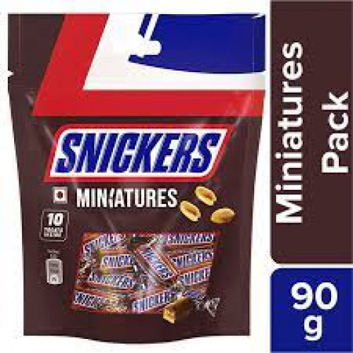 Snickers Miniatures Chocolates - Peanut, 90 g