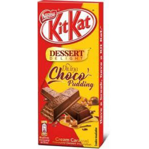 Nestle Kitkat Dessert Delight Divine Choco Pudding - Wafer Coated With Cream Caramel, 50 g