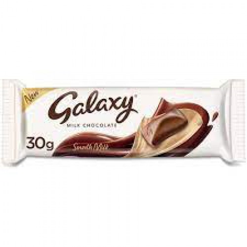 Galaxy Smooth Milk Chocolate - Premium Quality, Rich & Creamy Texture, 30 g