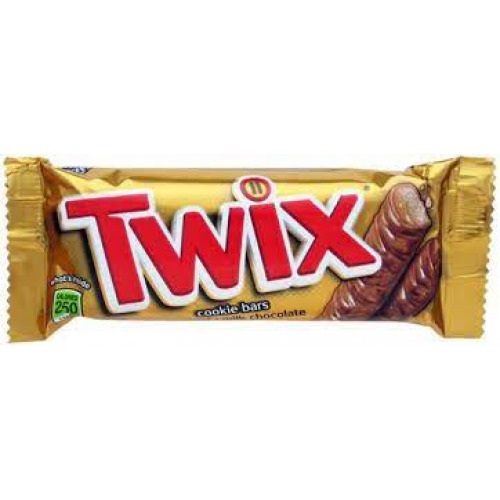 Twix Crunchy Cookie Chocolate Bar - With Smooth Caramel, Chewy, 50 g