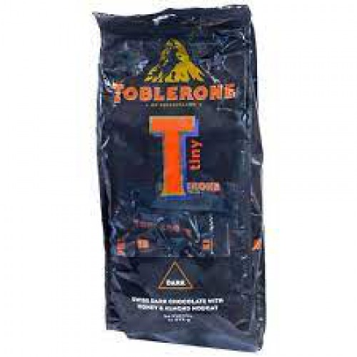 Toblerone Swiss Dark Chocolate With Honey & Almond Nougat - Tiny, 272 g Bag