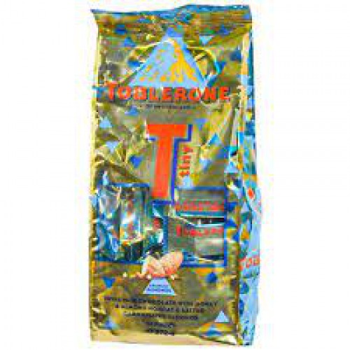 Toblerone Swiss Milk Chocolate With Honey & Almond Nougat & Salted Caramelized Almonds - Tiny, 272 g Bag