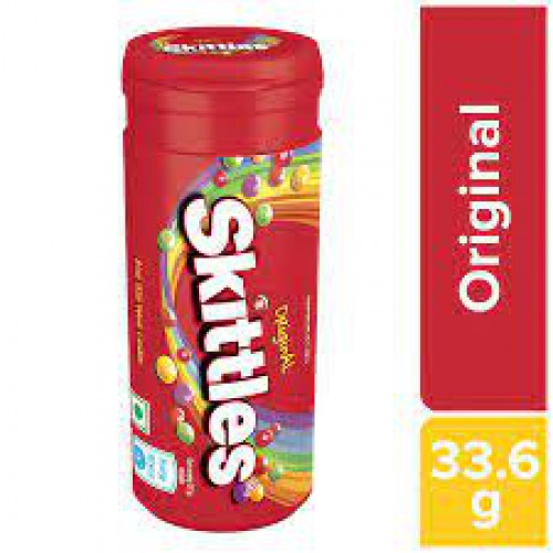 Skittles Bite-Size Fruit Flavour Candies - Original, 33.6 g Tube