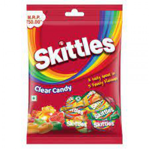 Skittles Clear Candy With 5 Fruity Flavours - Premium Quality, 113 g