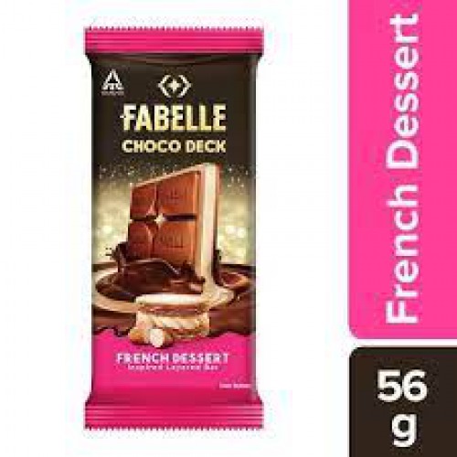 Fabelle Choco Deck French Dessert Inspired Layered Chocolate Bar, 56 g