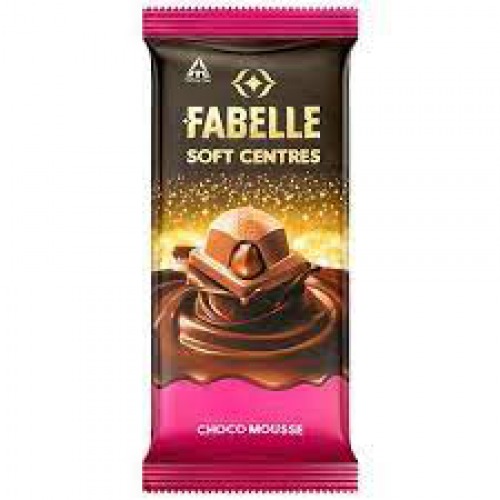 Fabelle Soft Centres Chocolate Bar - Choco Mousse, 128 g