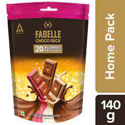 Fabelle Choco Deck - Assorted Mini Delights, Home Pack, 140 g (20 pcs)