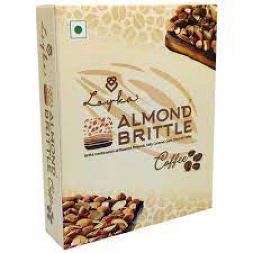 LOYKA Coffee Almond Brittle Chocolate - Salted Caramel Blend, Rich, No Added Sugar, 17 g