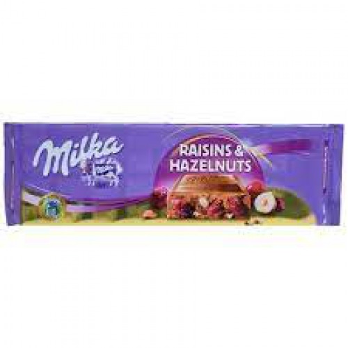 Milka Raisins & Hazelnuts Chocolate Bar, 270 g Pouch