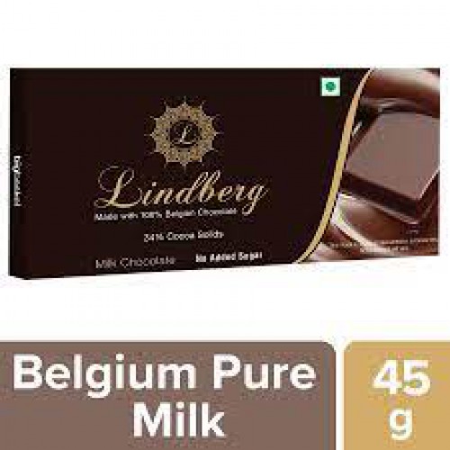 Lindberg Milk Chocolate Bar - Pure Belgian, 45 g