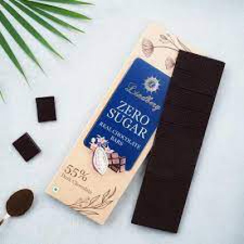 Lindberg Zero Sugar Dark Chocolate Bar - 55% Cocoa, 100 g