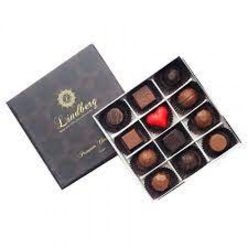 Lindberg 100% Pure Cocoa Butter Premium Chocolates, 120 g 12 pcs