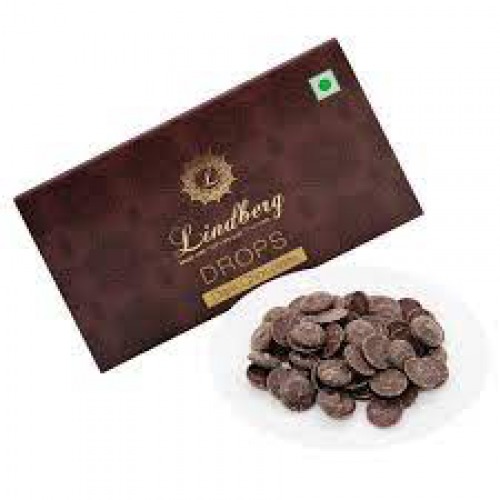Lindberg Drops Dark Chocolate - Made with 100% Belgian Chocolate, 50 g