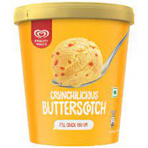 kwality walls Crunchilicious Butterscotch Frozen Dessert, 700 ml