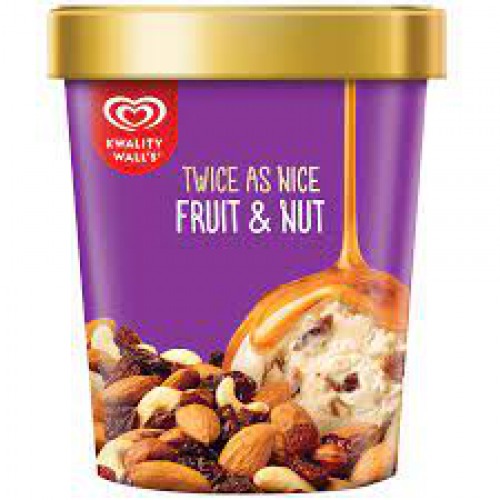 kwality walls Fruit & Nut Frozen Dessert, 700 ml