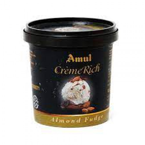 Amul Crème Rich Almond Fudge Ice Cream, 125 ml Cup