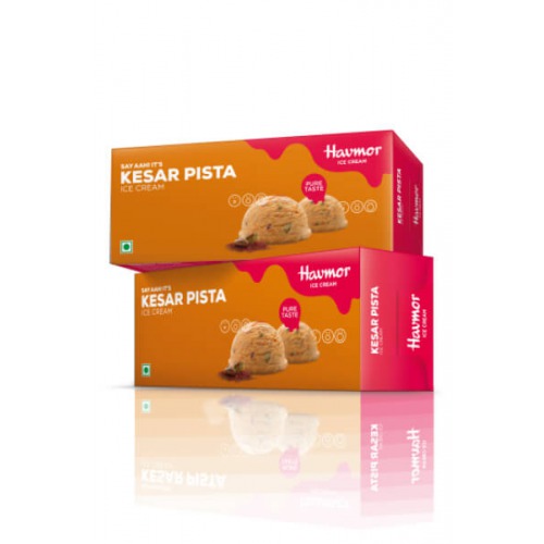 Havmor Ice Cream - Kesar Pista, 2 Large Scoops 250gm