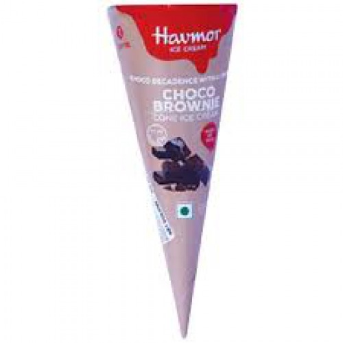 Havmor Choco Brownie Cone Ice Cream - Made of Milk, 110 ml Box