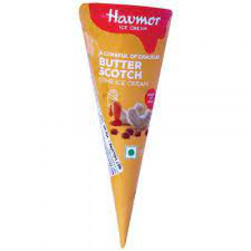 Havmor Butter Scotch Cone Ice Cream - Made of Milk, 110 ml Box
